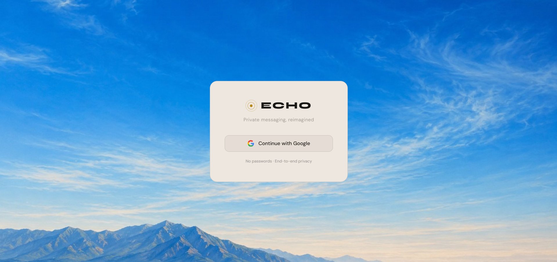 ECHO Login